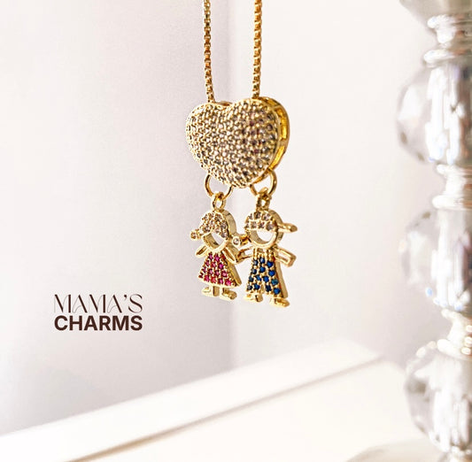 Gold Blue Boy + 1 Pink Girl