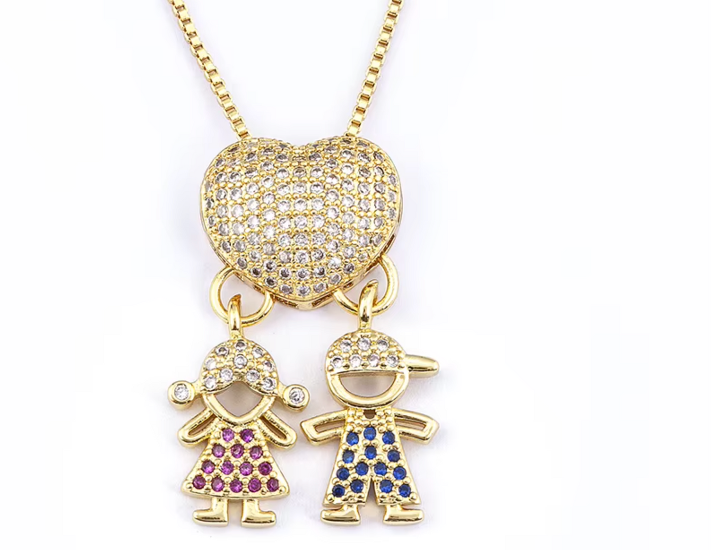 Gold Blue Boy + 1 Pink Girl