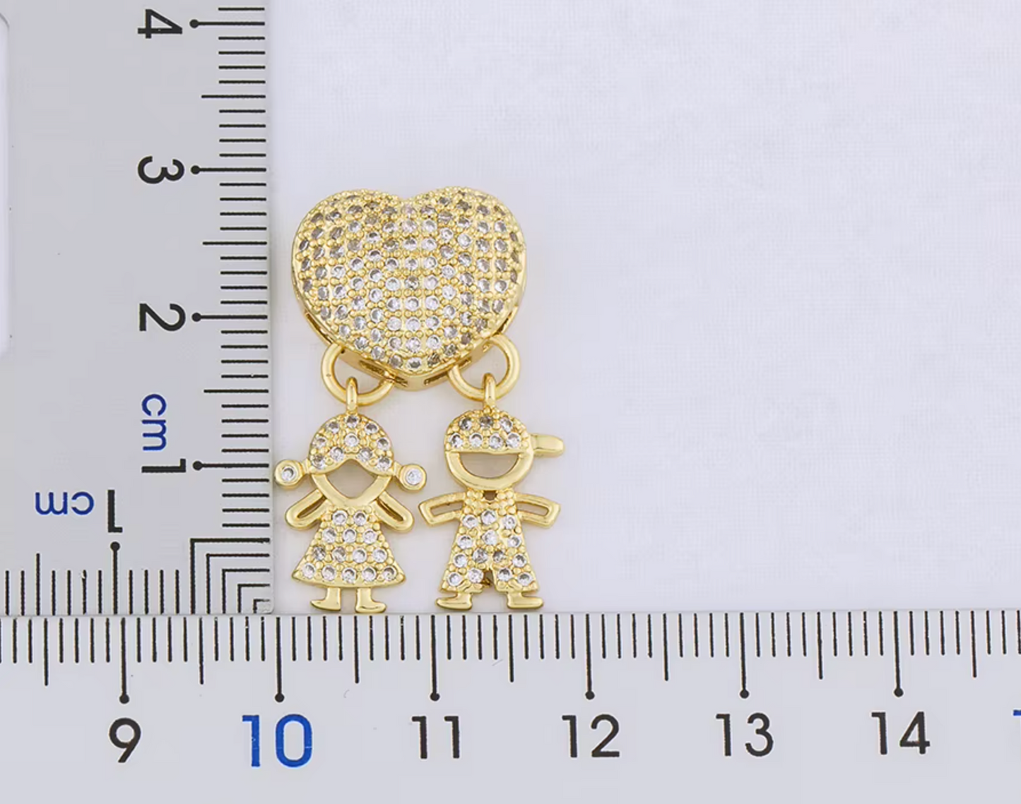 Gold 1 Boy + 1 Girl Necklace