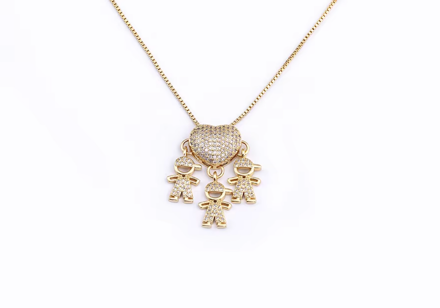Gold 3 Boys Necklace