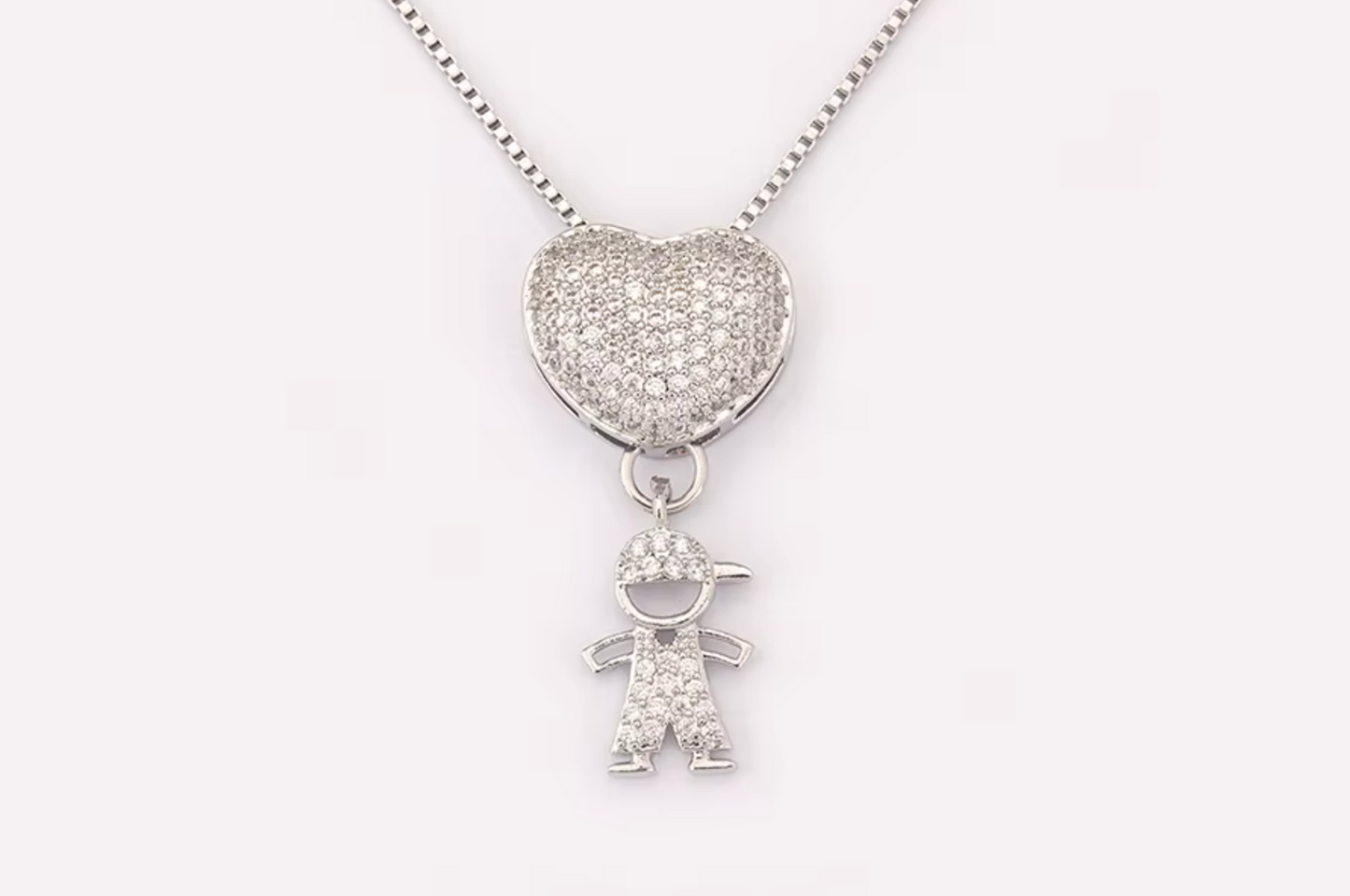 Silver 1 Boy Necklace