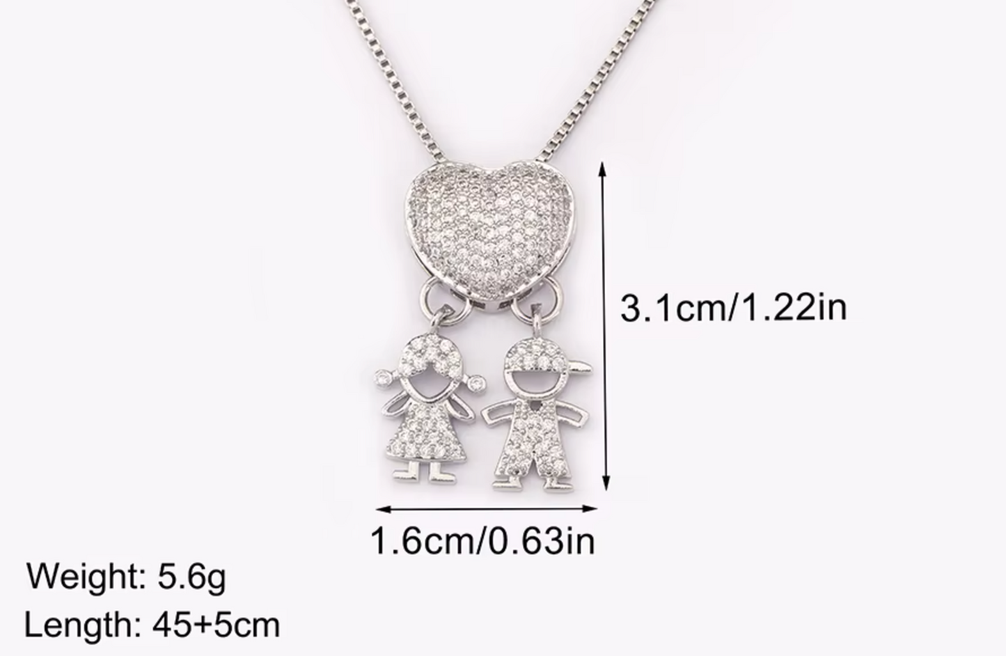 Silver 2 Boys Necklace