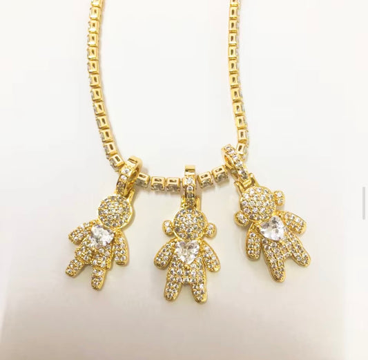 Heartstrings Necklace (2 Girls 1 Boy)